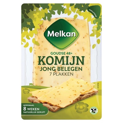 Huismerk plakken kaas jong belegen komijn